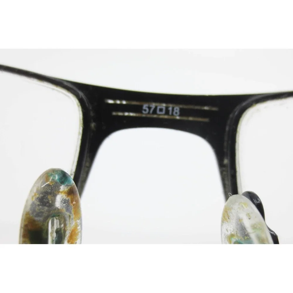 Randy Jackson Signature 1665 Black Rectangular Eyeglass Frames 57-18-145 021